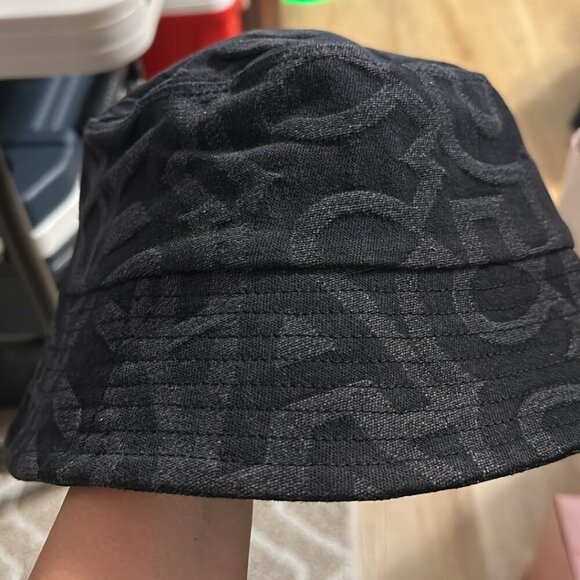 NEW! NWT! Marc Jacobs TheMonogram Bucket Hat -Black Denim Unisex - Picture 4 of 7